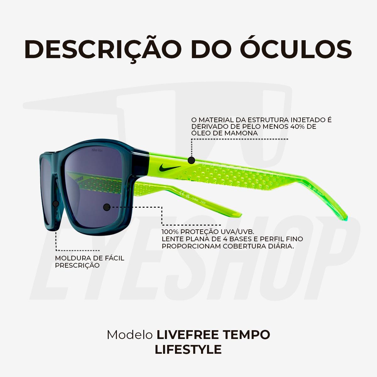 Óculos de Sol Nike Livefree Tempo EV24044 Armory Navy Blue