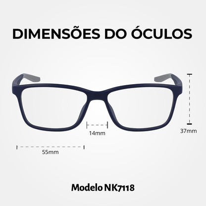 Óculos de Grau Nike 7118 Gray