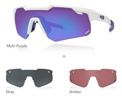 Óculos Hb Shield Evo Mountain Kit 3 Multi Purple Gray Amber