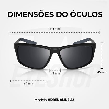 Óculos de Sol Nike Adrenaline DV2372 Black Dark Grey