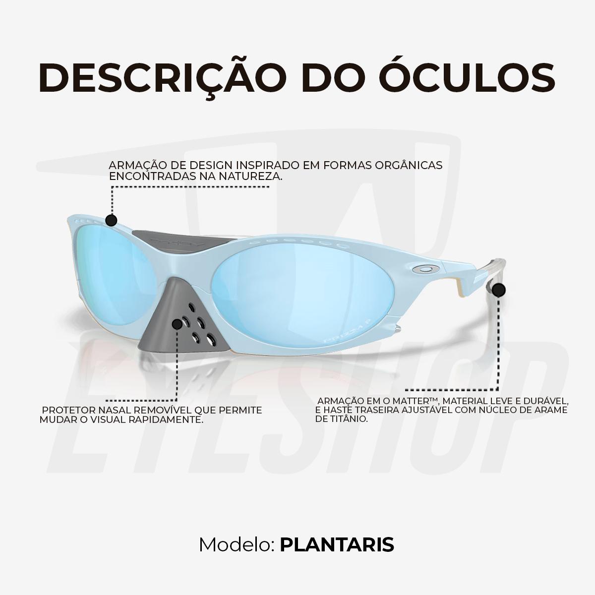 Óculos de Sol Oakley Plantaris Stomewash Deep Water Polariz