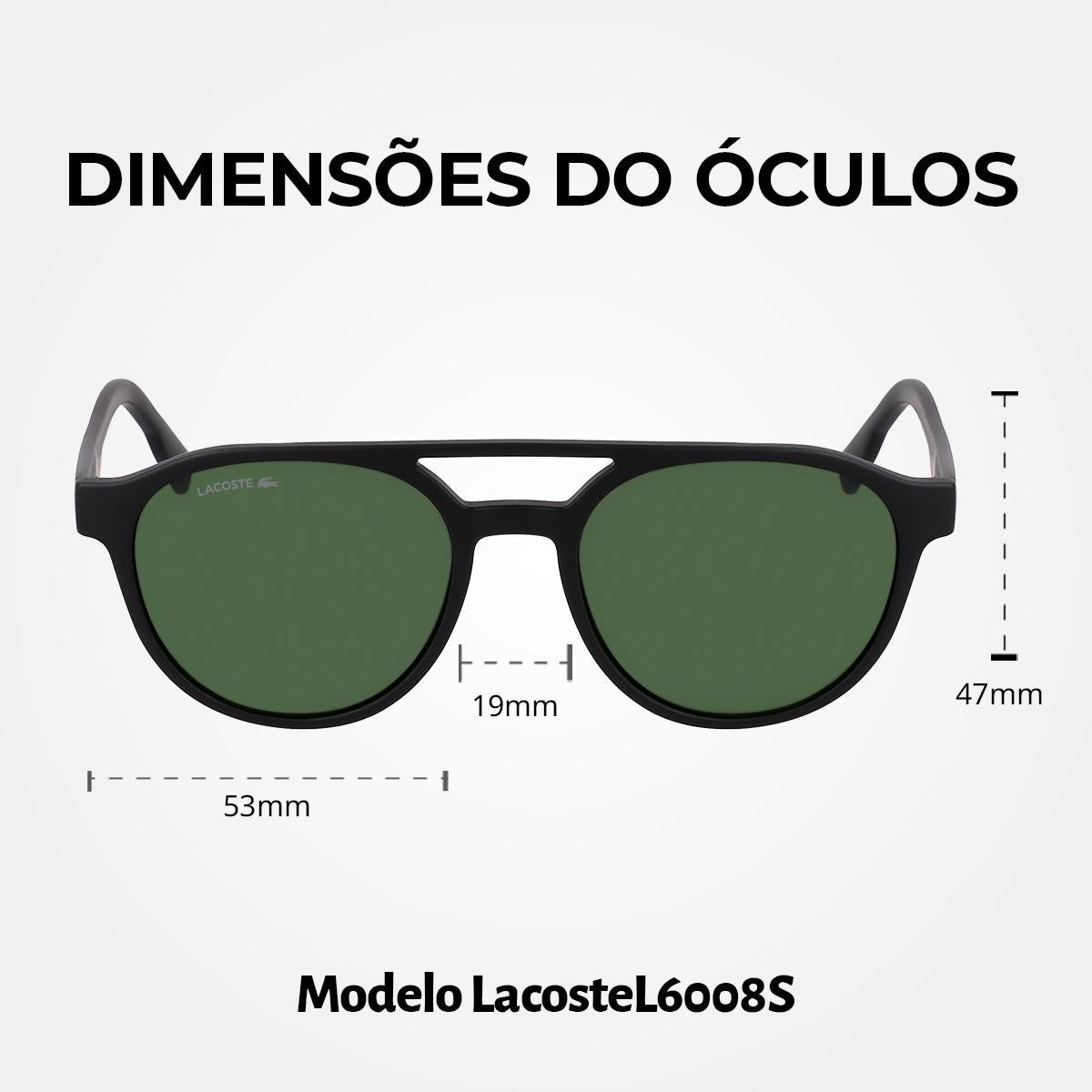 Óculos de Sol Lacoste 6001S Black