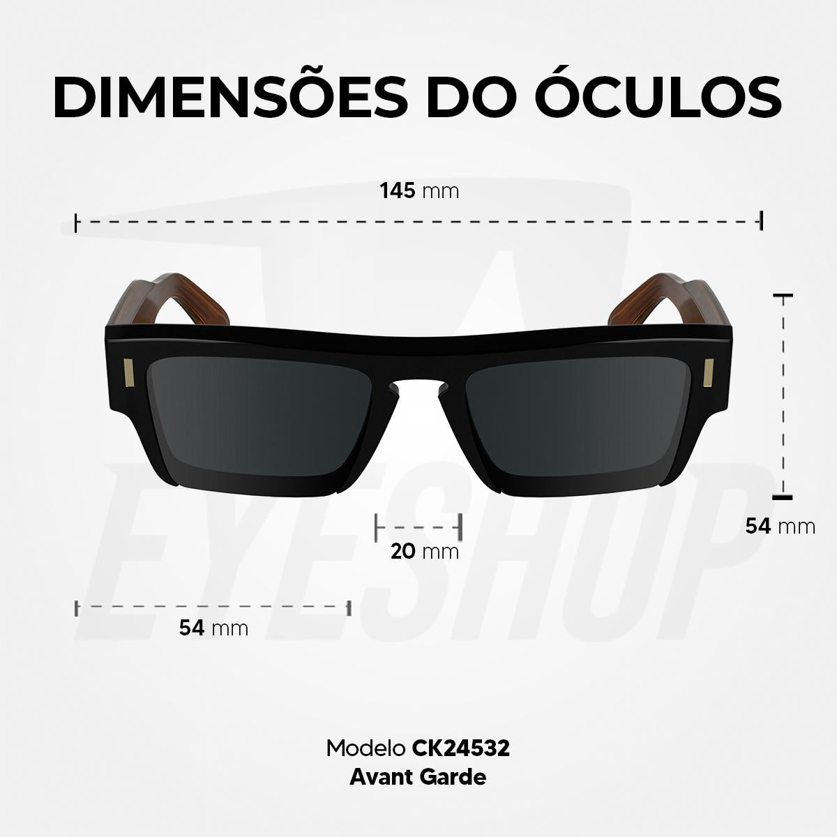 Óculos de Sol Calvin Klein 24532 Black