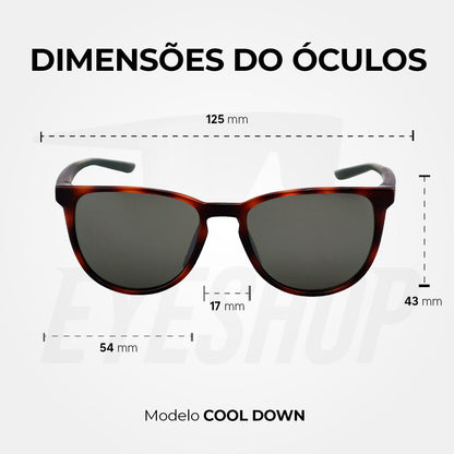 Óculos de Sol Nike Cool Down DV2287 Tortoise Silver Flash
