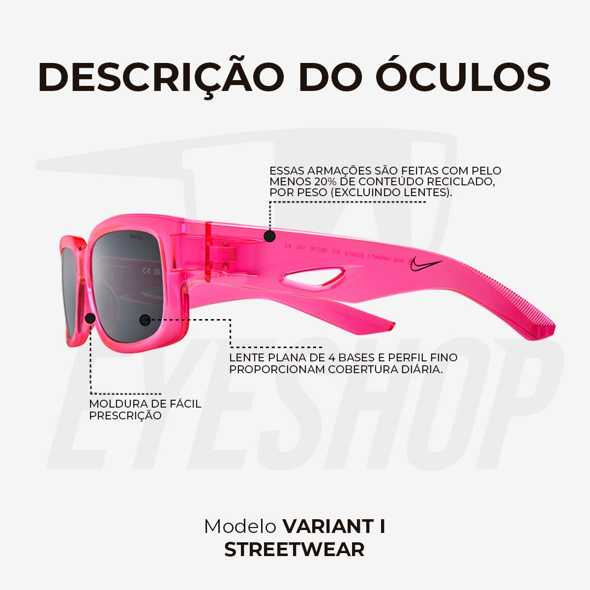 Óculos de Sol Nike Variant I EV24013 Laser Fuchsia Grey