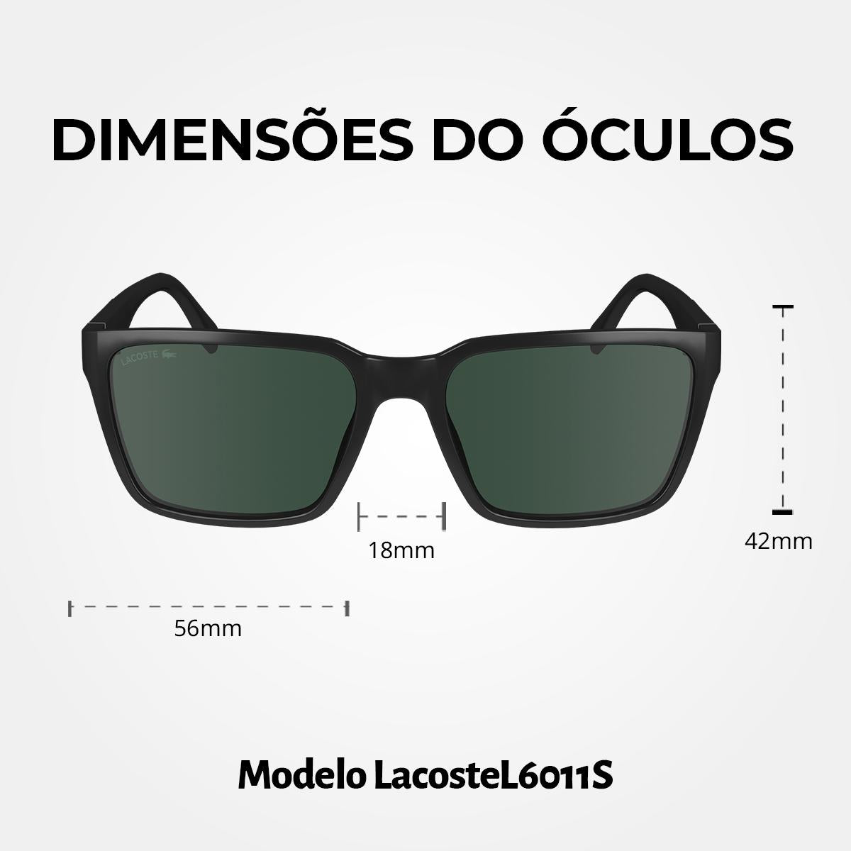 Óculos de Sol Lacoste 6011S Black