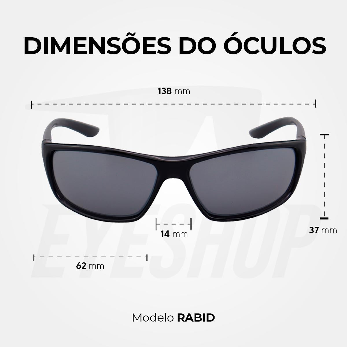 Óculos de Sol Nike Rabid EV1109 Black