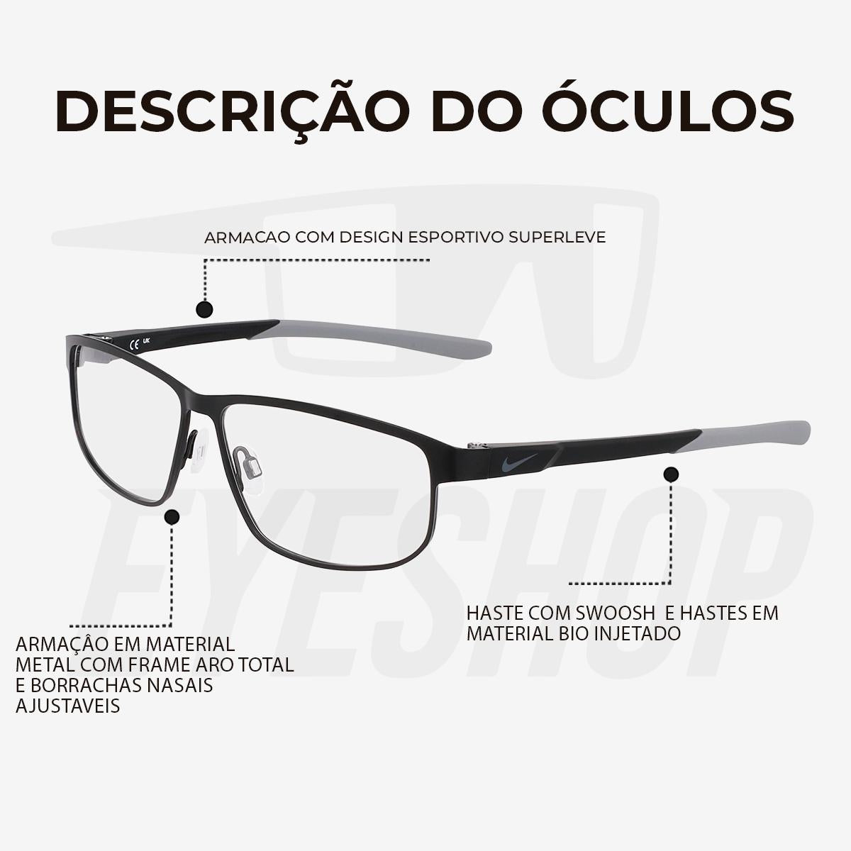 Óculos de Grau Nike 8157 Matte Navy
