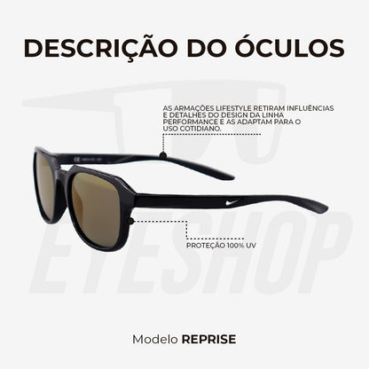 Óculos de Sol Nike Reprise DV6958 Black Gold Mirror