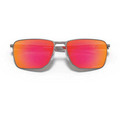 Oculos De Sol Oakley Ejector Gun Metal Prizm Ruby