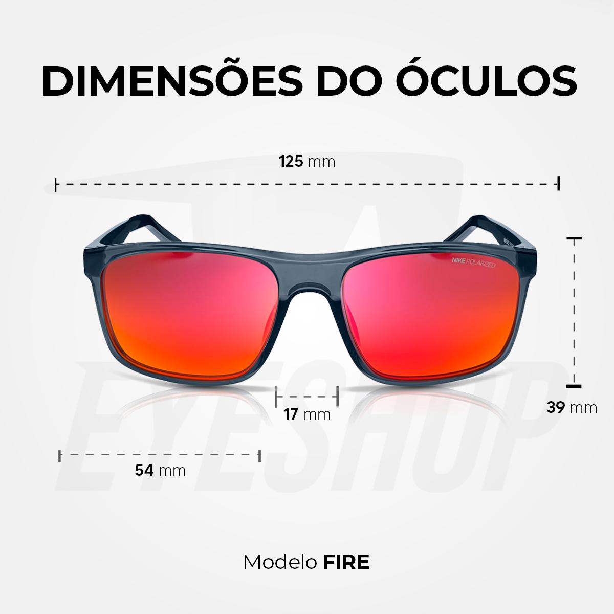Óculos de Sol Nike Fire FD1818 Dark Grey Polarizado