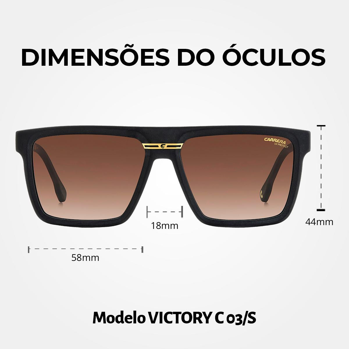 Óculos de Sol Carrera Victory C 03S Matte Black