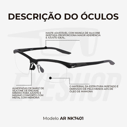 Óculos de Grau Nike 7402 Black