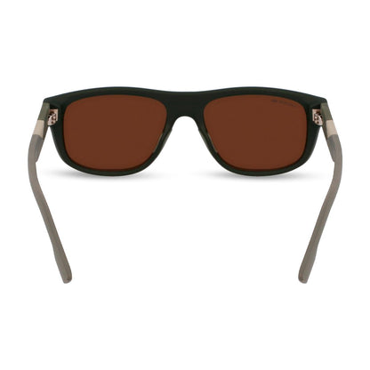 Óculos de Sol Lacoste 6042S Matte Khaki Brown Flash Gold