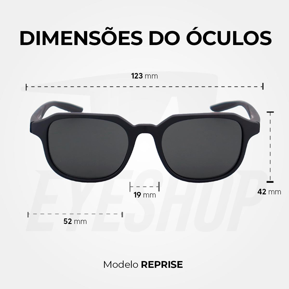 Óculos de Sol Nike Reprise DV6957 Black Dark Grey