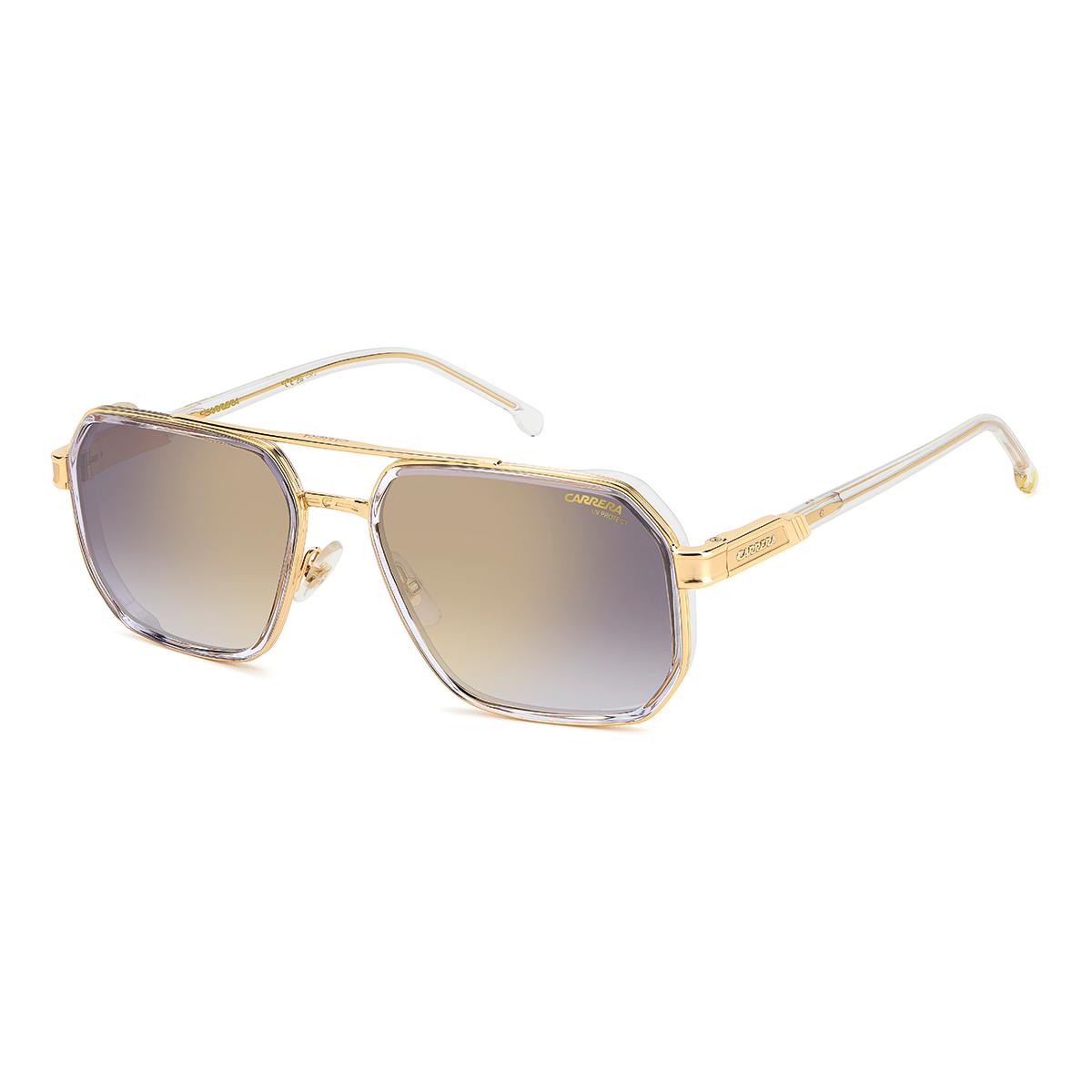 Óculos de Sol Carrera 1069S Clear Gold Grey Gold Mirror
