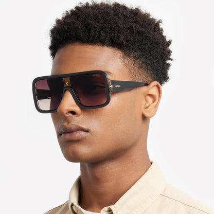 Óculos de Sol Carrera Flaglab 14 Black Brown Gradient Purple Mirror