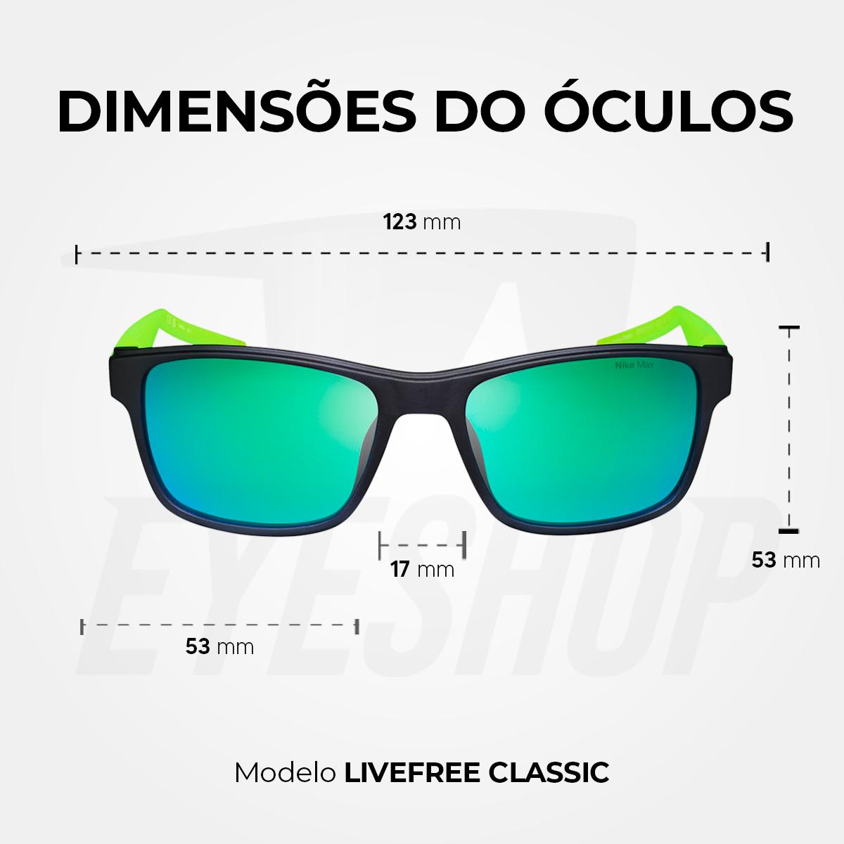 Óculos de Sol Nike Livefree Classic EV24011 Matte Gridiron