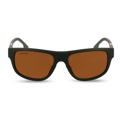 Óculos de Sol Lacoste 6042S Matte Khaki Brown Flash Gold