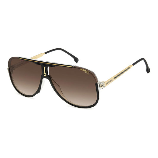 Óculos de Sol Carrera 1059S Black Gold Brown Shaded Gradient