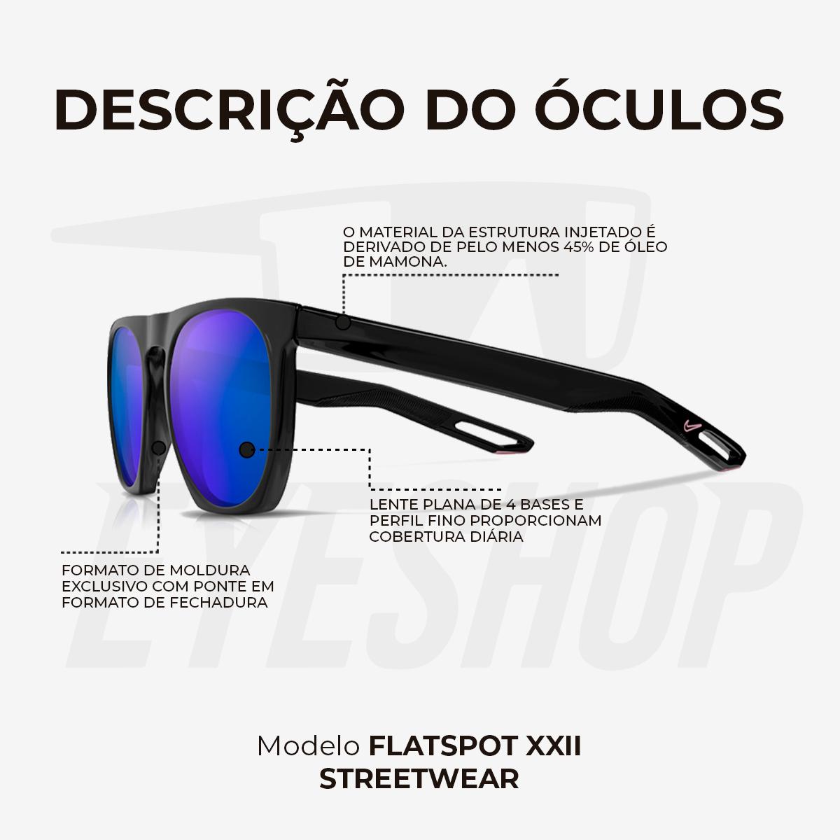 Óculos Sol Nike Flatspot XXII DV2259 Obsidian Ultraviolet