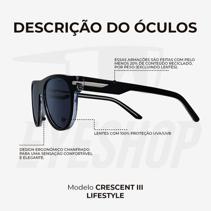 Óculos de Sol Nike Crescent III EV24019 Black Dark Gray