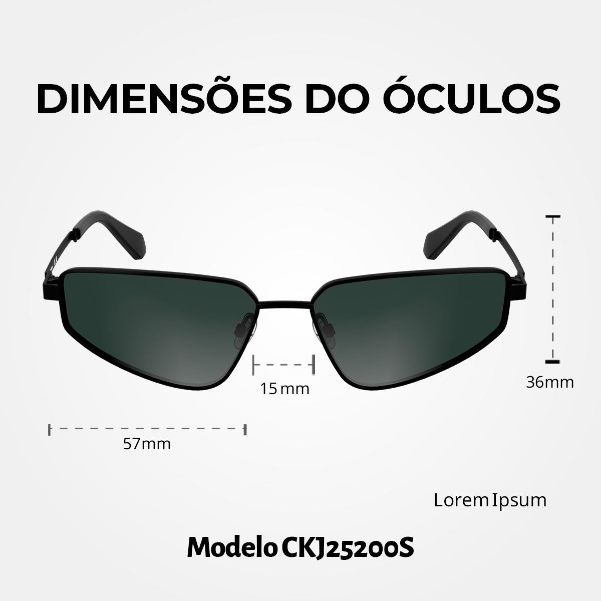 Óculos de Sol Calvin Klein jeans 25200S Black