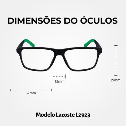 Óculos de Grau Lacoste 2923 Black