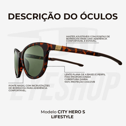Óculos de Sol Nike City Hero EV24007 Tortoise Green