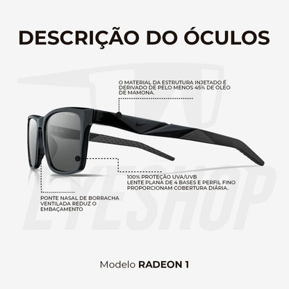 Óculos Sol Nike Radeon 1 FV2404 Anthracite Grey Polar Grey