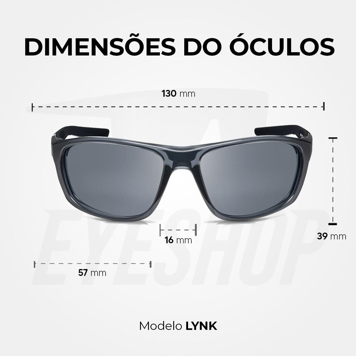 Óculos de Sol Nike Lynk FD1806 Dark Grey Silver Flash