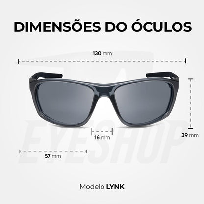 Óculos de Sol Nike Lynk FD1806 Dark Grey Silver Flash