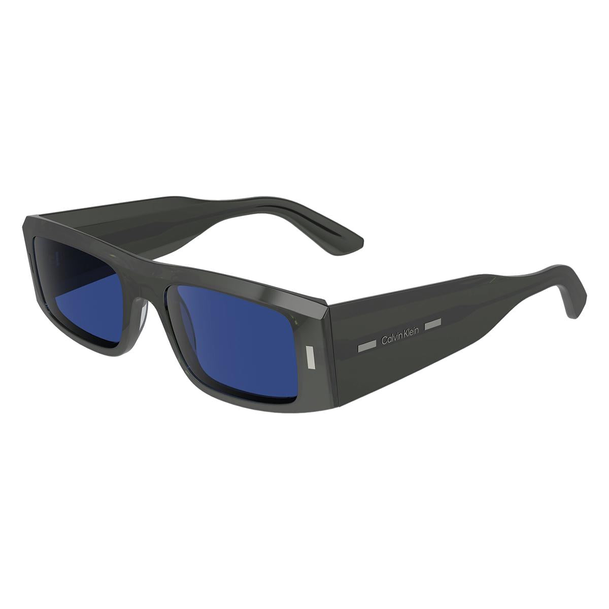 Óculos de Sol Calvin Klein 23537S Gray Green Plain blue