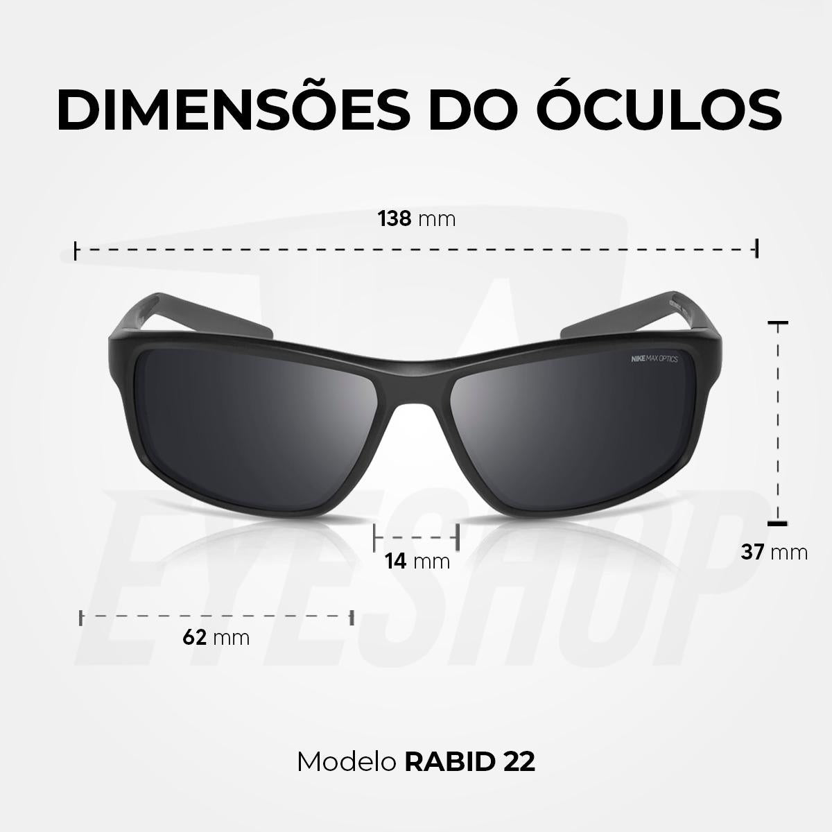 Óculos de Sol Nike Rabid 22 DV2371 Black