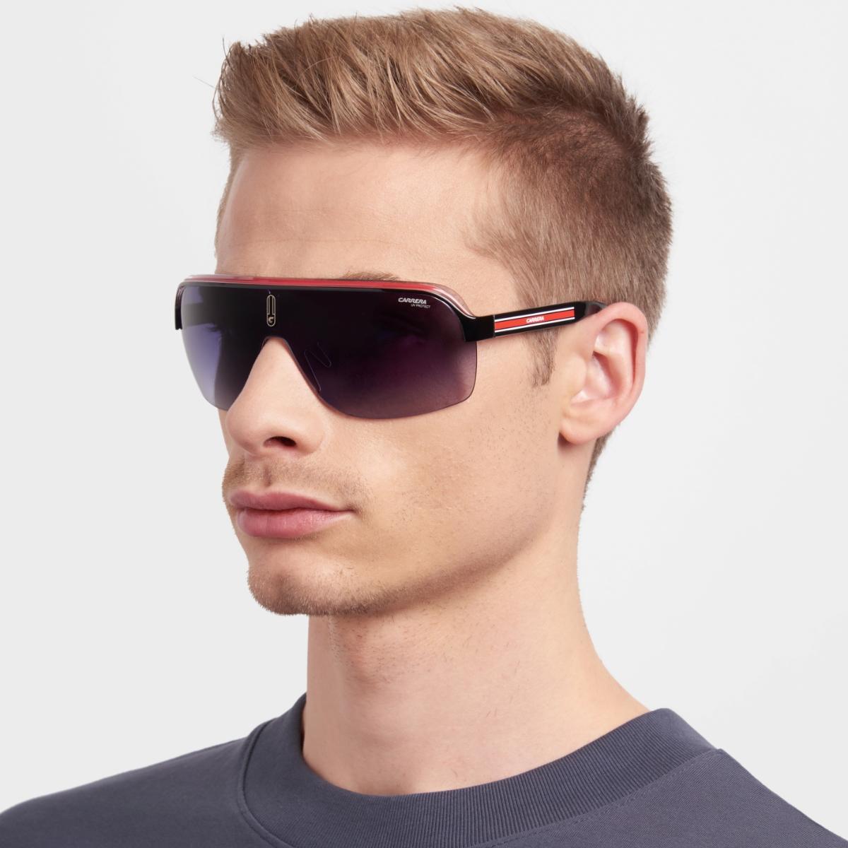 Óculos de Sol Carrera Topcar 1 Black Dark Grey Gradient
