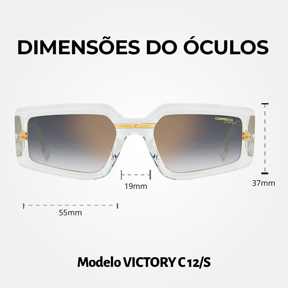 Óculos de Sol Carrera Victory C 12S Crystal Gold