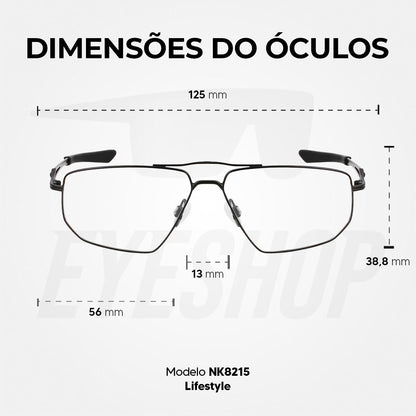 Óculos de Grau Nike 8215 Black