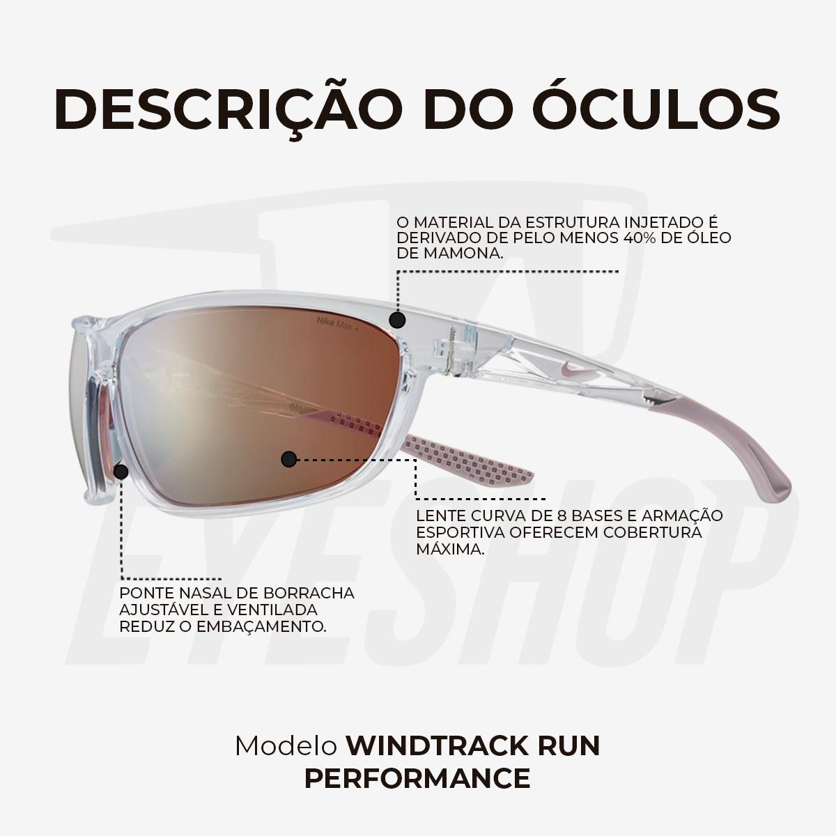 Óculos de Sol Nike Windtrack Run EV24004 Clear Road Tint