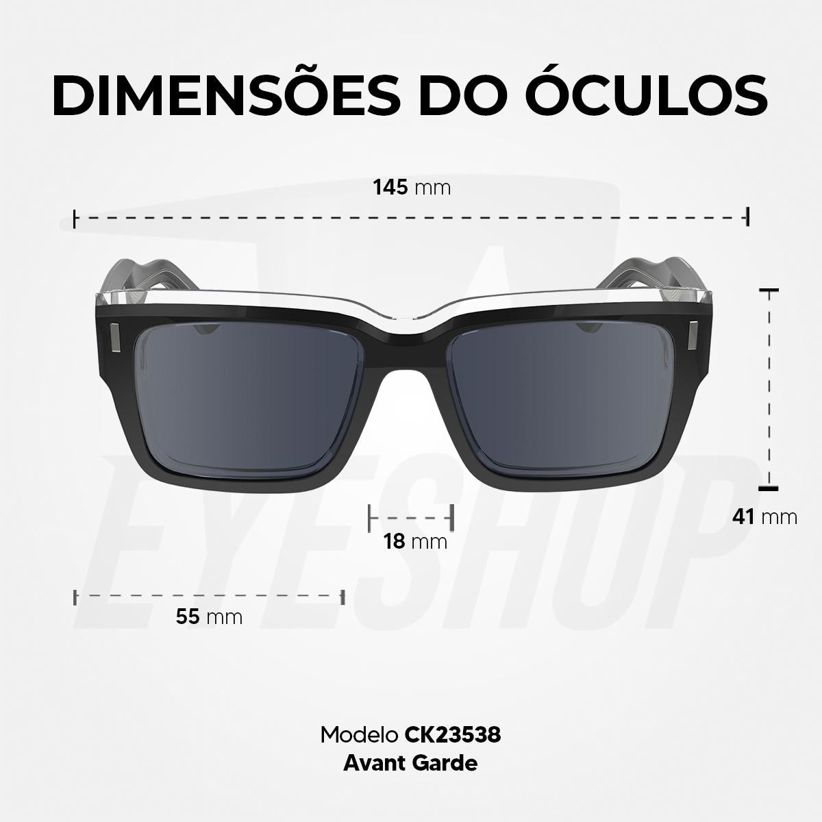 Óculos de Sol Calvin Klein 23538S Blue Aegean Blue