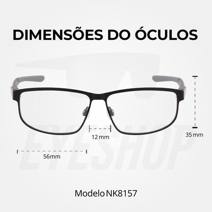Óculos de Grau Nike 8157 Matte Black/Smoke Grey