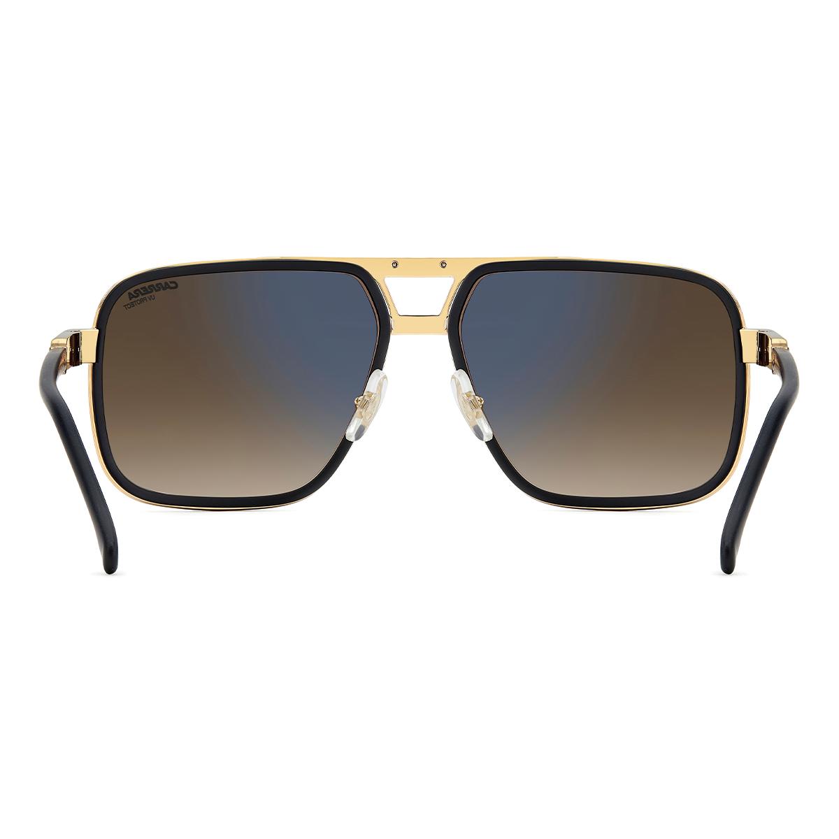Óculos de Sol Carrera 1071S Matte Black Gold Dark Brown Gradient