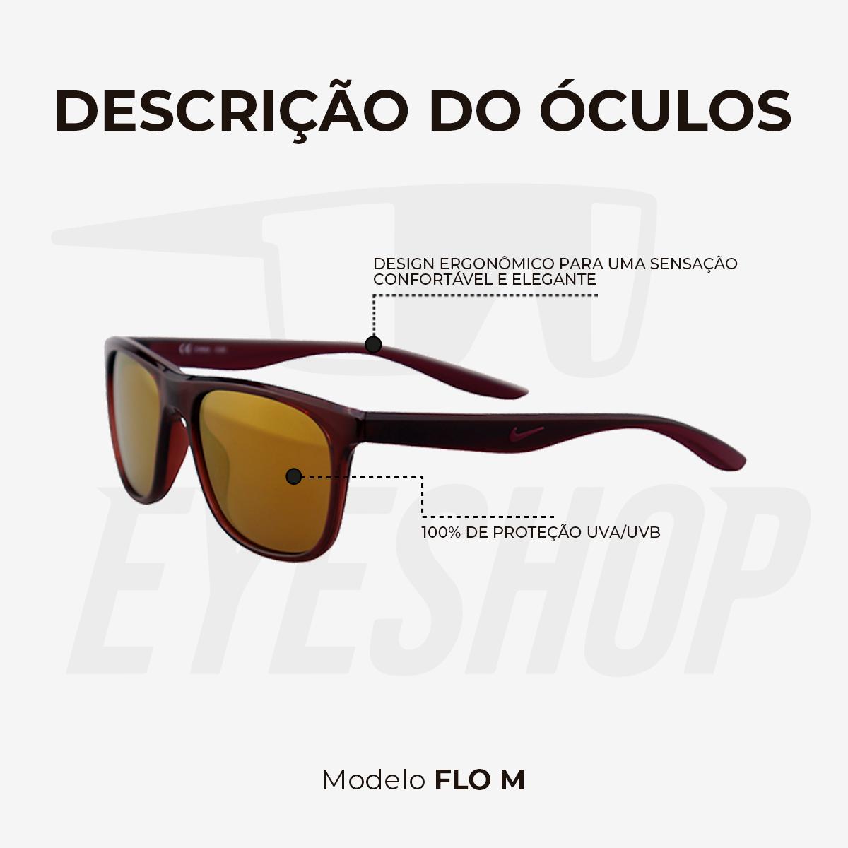 Óculos de Sol Nike FLO DQ0866 Clear Brown Bronze Brown