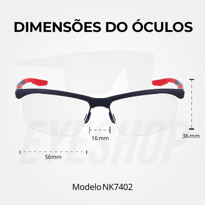 Óculos de Grau Nike 7402 Black