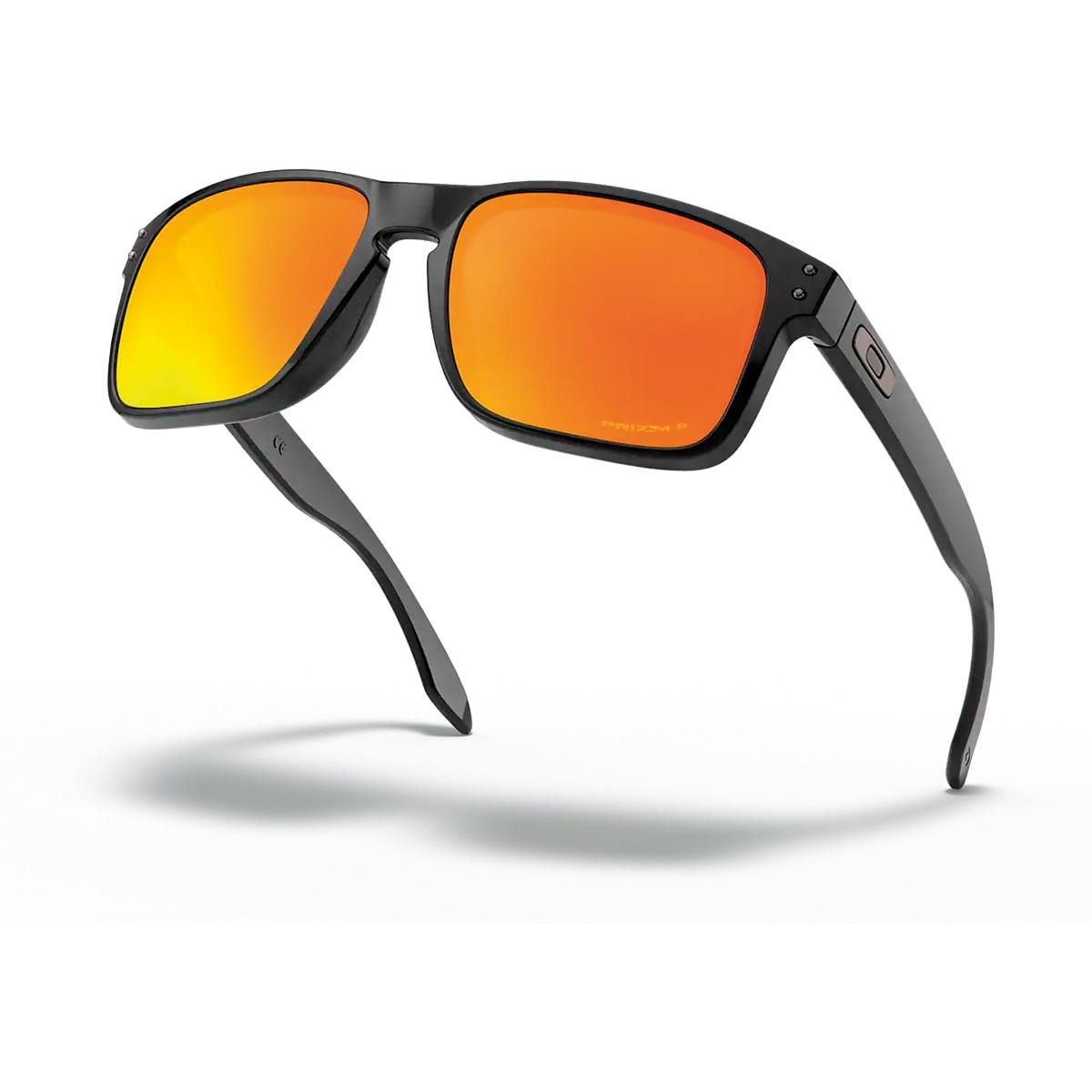 Óculos De Sol Holbrook Polished Black Prizm Ruby Polarizado