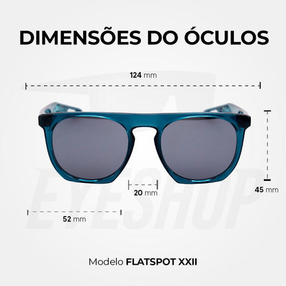 Óculos de Sol Nike Flatspot XXII DV2258 Worn Blue Silver