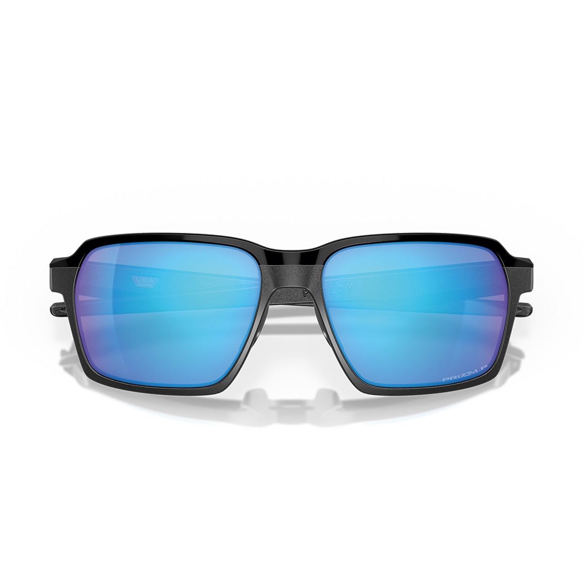 Óculos De Sol Oakley Parlay Steel Prizm Sapphire Polarizado