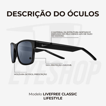 Óculos de Sol Nike Livefree Classic EV24011 Anthracite Grey