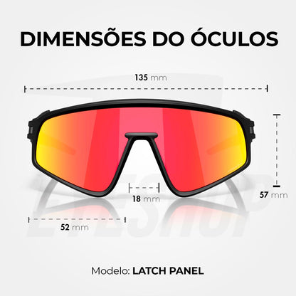 Óculos de Sol Oakley Latch Panel Matte Black Prizm Ruby
