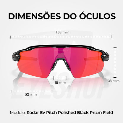 Óculos de Sol Oakley Radar Ev Pitch Polished Black Prizm Field