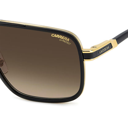 Óculos de Sol Carrera 1071S Matte Black Gold Dark Brown Gradient